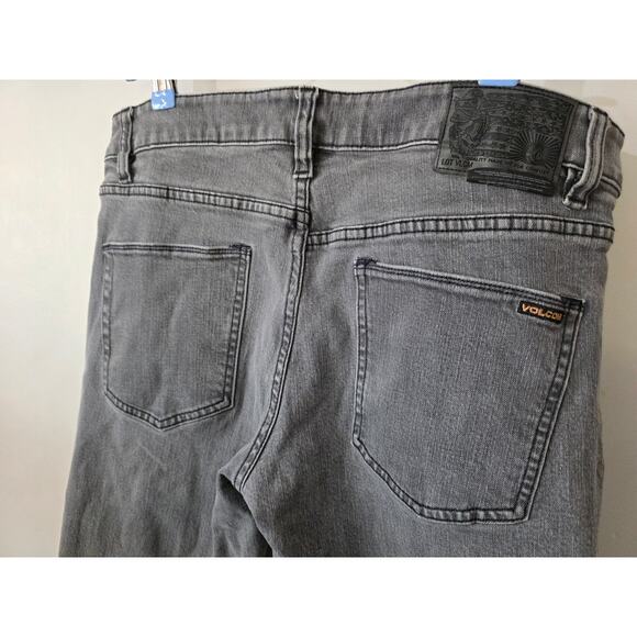 Volcom Vorta Slim Straight Jeans – Gray – Men’s 32 x 31 - Picture 4 of 14